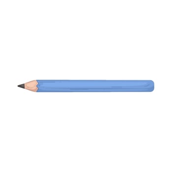 blue colored pencil vector