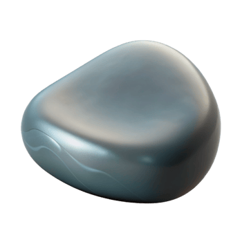 serene artistic Smooth river stone high resolution png