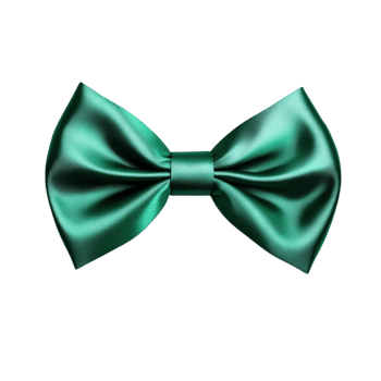 Green Bow Tie on Transparent Background png
