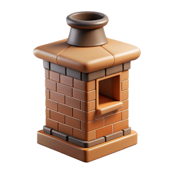 serene traditional Tudor style chimney pot, high resolution png