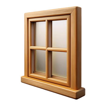 wonderful classic Wooden window frame, high quality png
