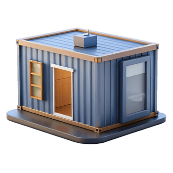 serene contemporary Shipping container home modification, detailed png