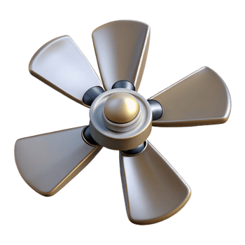 elegant minimalist Ceiling fan blade, high quality png