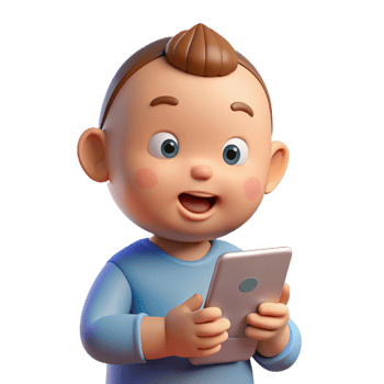 magnificent contemporary Engaged baby looking at a mobile authentic png