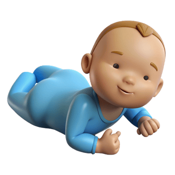 impressive vintage Stretching newborn baby high resolution png