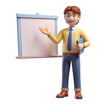 stunning artistic Motivated student giving a presentation 4K png