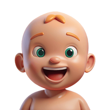 stunning abstract Smiling baby with first tooth premium png