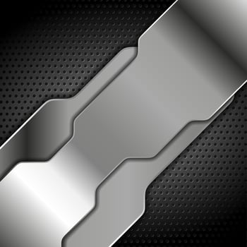 Abstract metal background vector