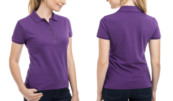 stylish polo shirt template showcasing vibrant purple color perfect for casual or sporty occasions png