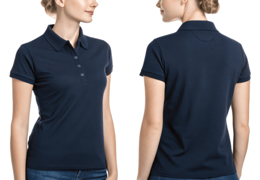 stylish polo shirt template showcasing classic design perfect for casual or professional settings. This versatile piece is ideal for any wardrobe png