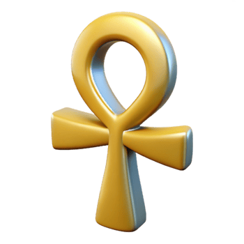 beautiful vintage Ankh, Egyptian symbol of life, exclusive png