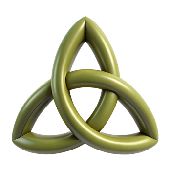 impressive rustic Triquetra, Celtic symbol, genuine png