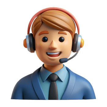 impressive traditional Smiling customer service representative with headset, original png