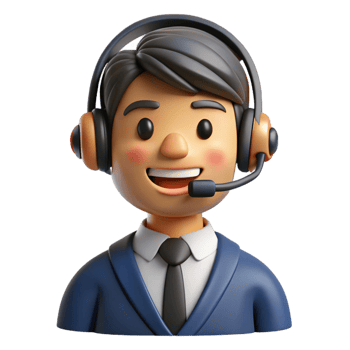 magnificent artistic Smiling customer service representative with headset, exclusive png