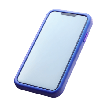 impressive rustic Mobile phone with blank screen, professional png