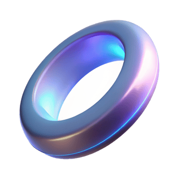 elegant minimalist A single, magical ring, glowing with an inner light, authentic png