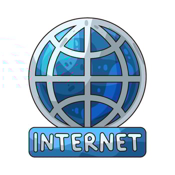 illustration of a internet vector