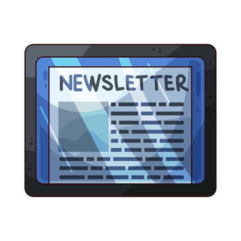 illustration of newsletter vector