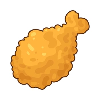 fried chicken illustration vector