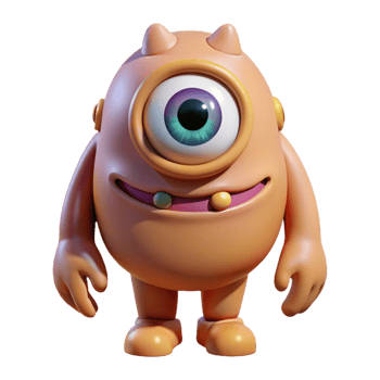 impressive abstract Cyclops, one-eyed giant, mythical creature, original png