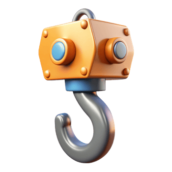 impressive traditional Construction crane hook genuine png