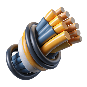 extraordinary artistic Bundle of electrical wires premium png
