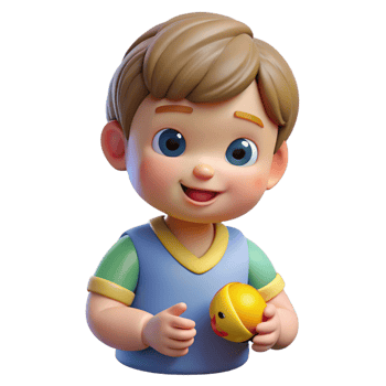 stunning artistic Toddler playing with toy, toddler portrait, original png