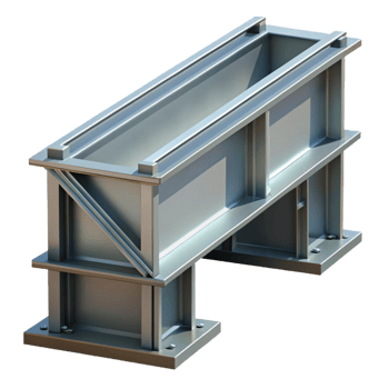 wonderful abstract Steel girder, industrial, riveted, 4K png