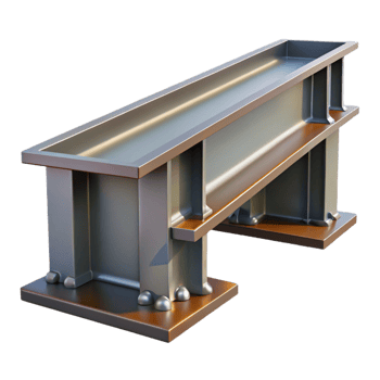 dramatic modern Steel girder, industrial, riveted, high resolution png