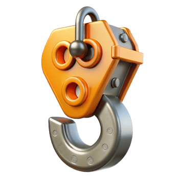 impressive modern Crane hook, steel, heavy duty, premium png