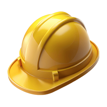 wonderful creative Construction helmet, yellow, safety, original png