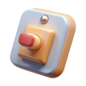 impressive artistic Light switch, toggle switch, electrical, 4K png