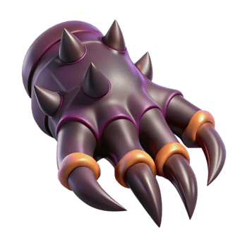 stunning modern A menacing, clawed dragon hand, genuine png