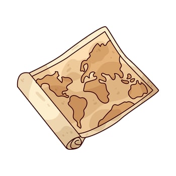 map paper illustration vector