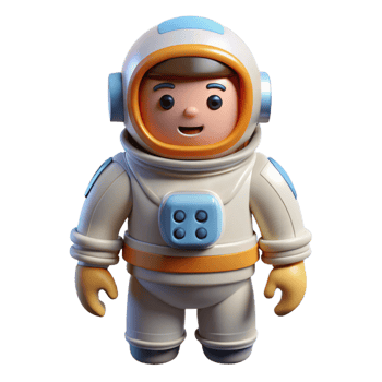 impressive abstract Astronaut in a spacesuit, high quality png