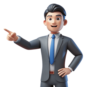 serene rustic Businessman pointing forward, authentic png