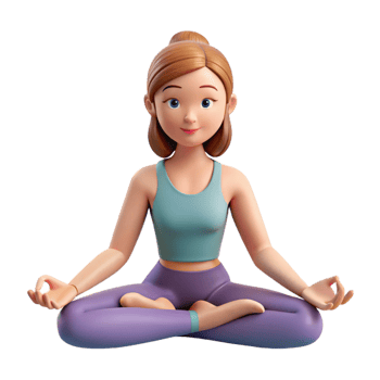 stunning classic Woman in yoga pose, genuine png