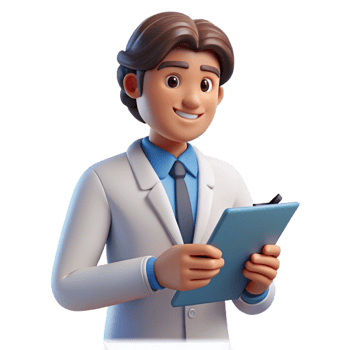wonderful rustic Therapist with notepad, high quality png