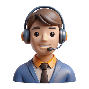 wonderful rustic Customer service representative with headset, high resolution png