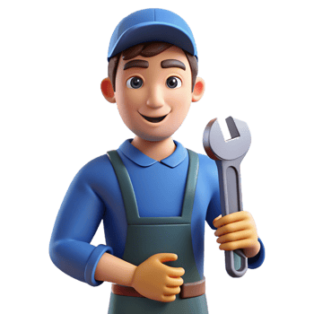 extraordinary modern Mechanic holding a wrench exclusive png