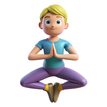 vibrant traditional Yoga instructor in a pose authentic png