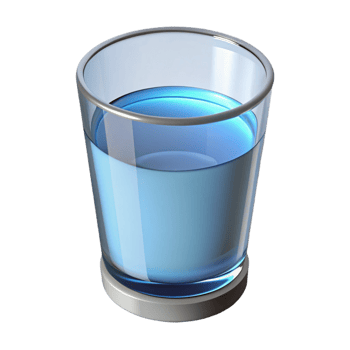 vibrant artistic Glass of water genuine png