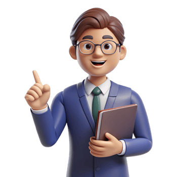 extraordinary minimalist Teacher holding a book and pointing detailed png