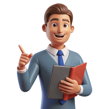 serene abstract Teacher holding a book and pointing professional png