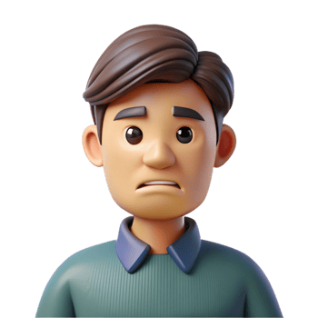 impressive modern Man with a serious frown professional png