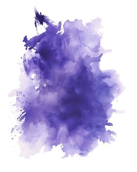vibrant splash of purple watercolor paint, creating a dynamic and expressive abstract design perfect for adding artistic flair. png