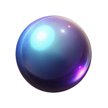 vibrant minimalist A single, glowing orb, magical energy, floating in mid-air, genuine png