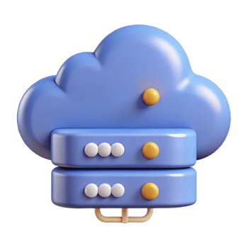 magnificent artistic Cloud computing server with data streams professional png