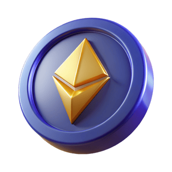 dramatic creative Ethereum cryptocurrency coin original png