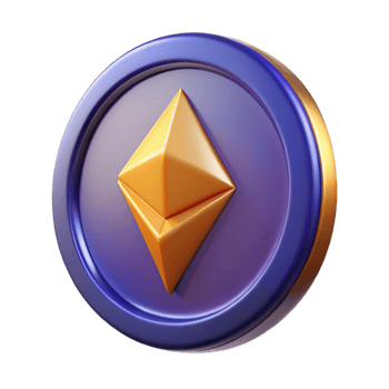 impressive vintage Ethereum cryptocurrency coin detailed png